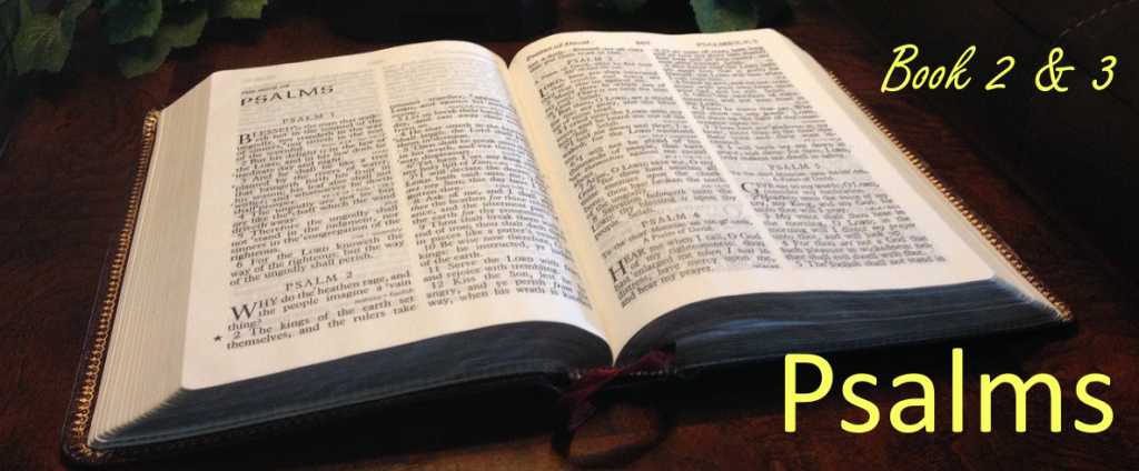open bible on psalms