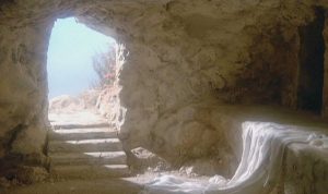 Empty tomb following Jesus's resurrection